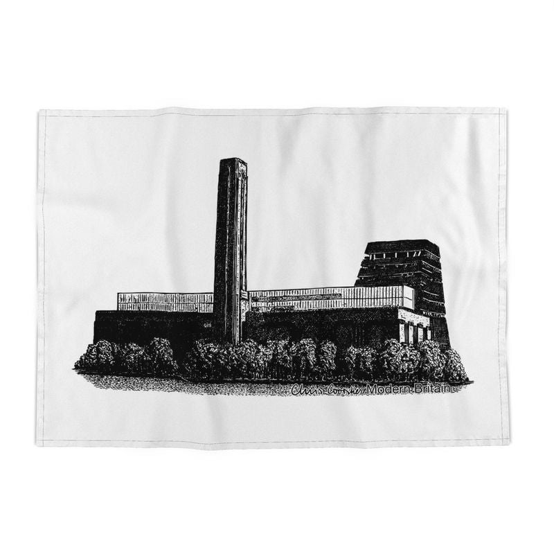 Tate Modern Tea Towel - Black on White