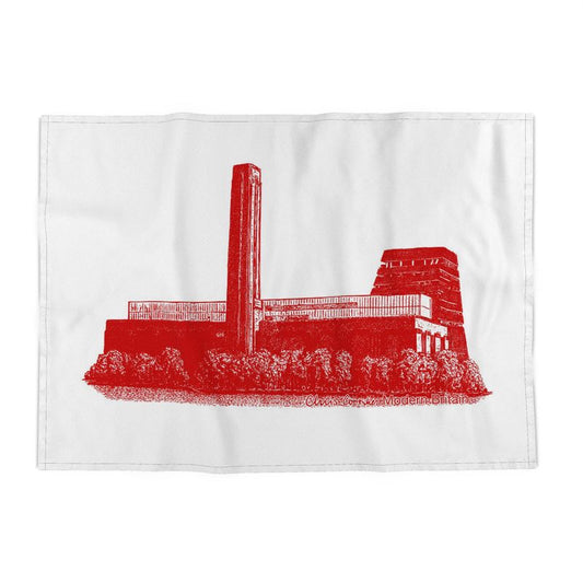 Tate Modern Tea Towel - Red on White