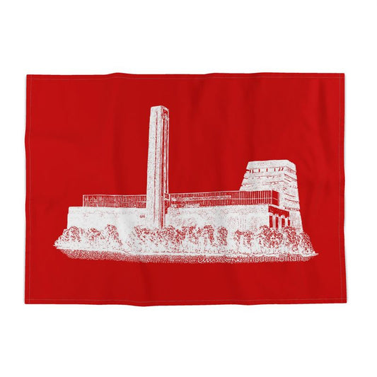 Tate Modern Tea Towel - White on Red