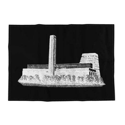 Tate Modern Tea Towel - White on Black