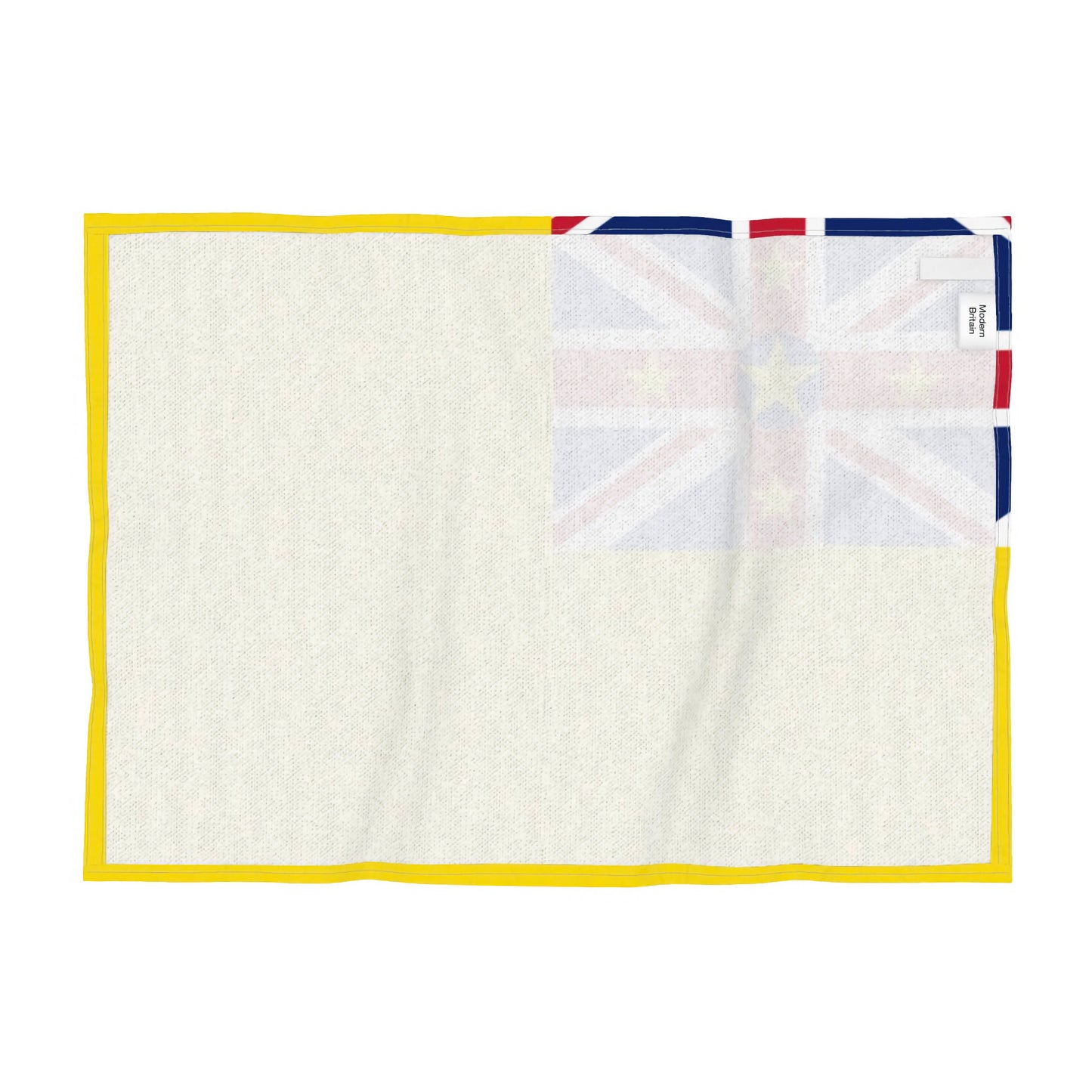 Reverse of the tea towel featuring the Niue flag.