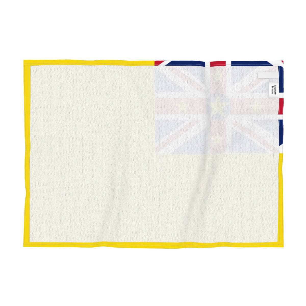 Reverse of the tea towel featuring the Niue flag.