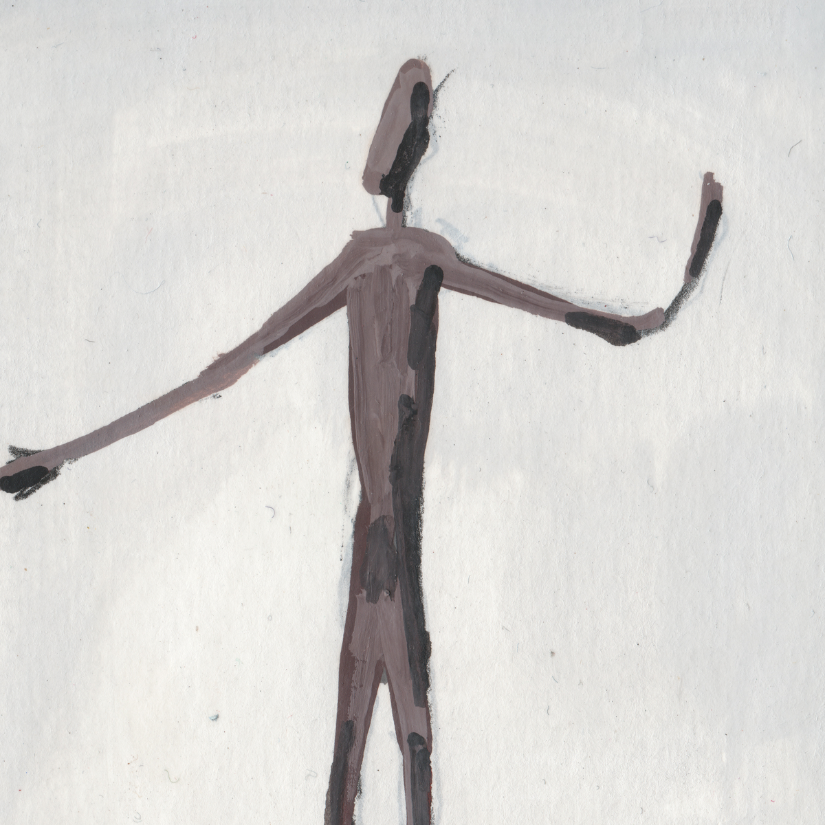 Giacometti: Man Pointing - Museum Postcard Painting