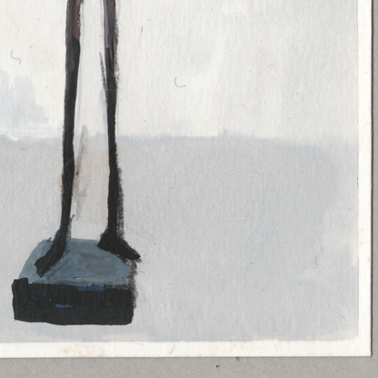 Giacometti: Man Pointing - Museum Postcard Painting