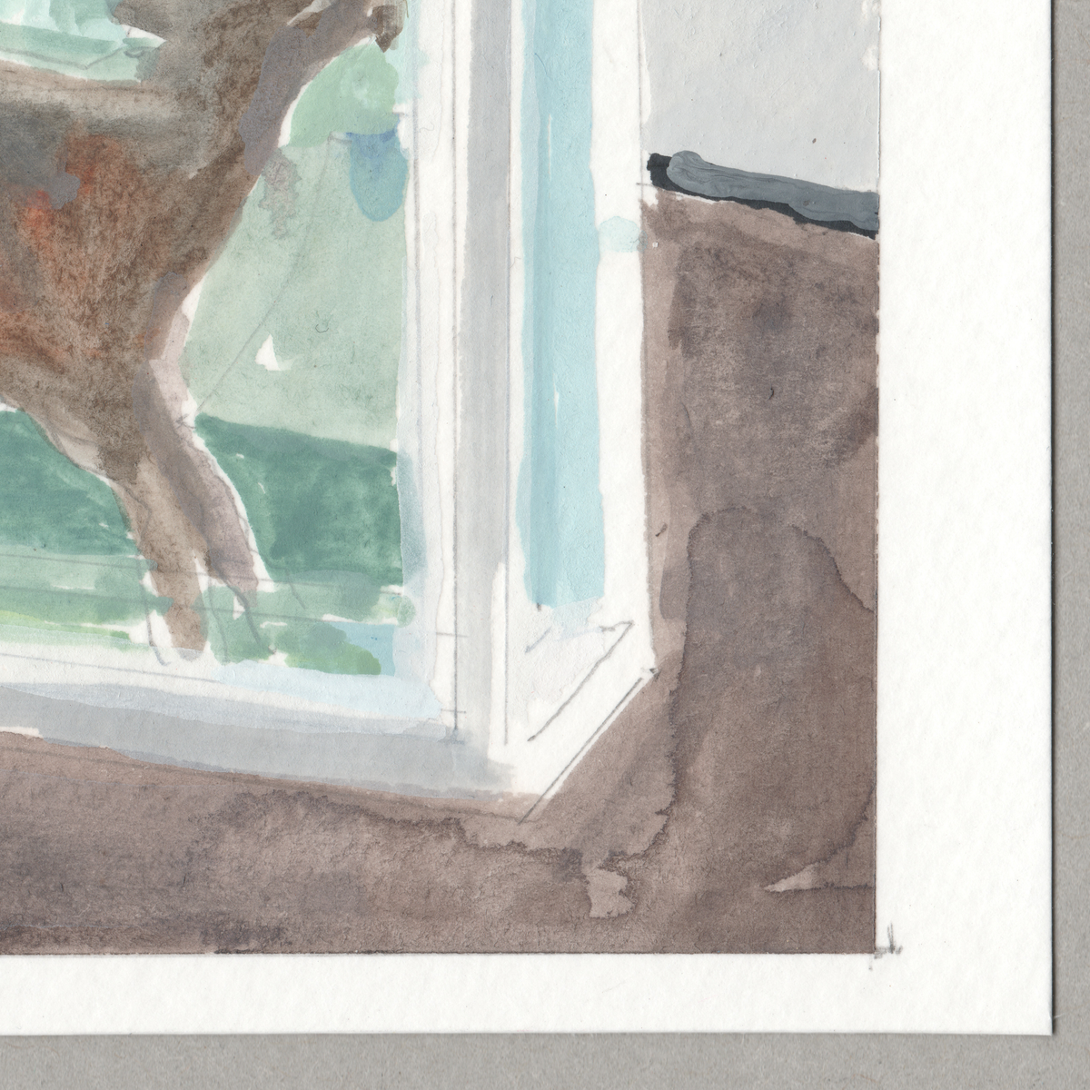 Hirst: Away from the Flock - Museum Postcard Painting