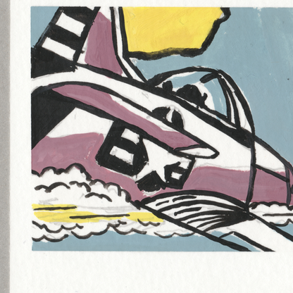 Lichtenstein: Whaam! - Museum Postcard Painting