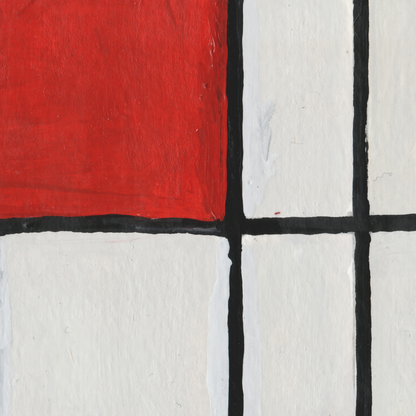Mondrian: Composition B - Museum Postcard Painting
