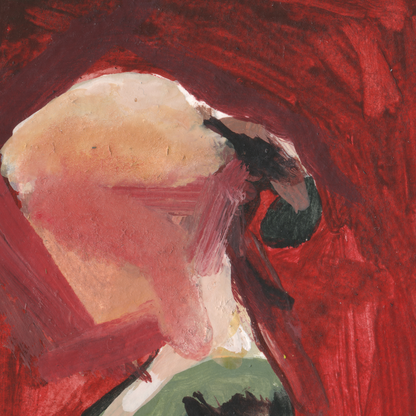 Richter: Lesende (Reader) - Museum Postcard Painting