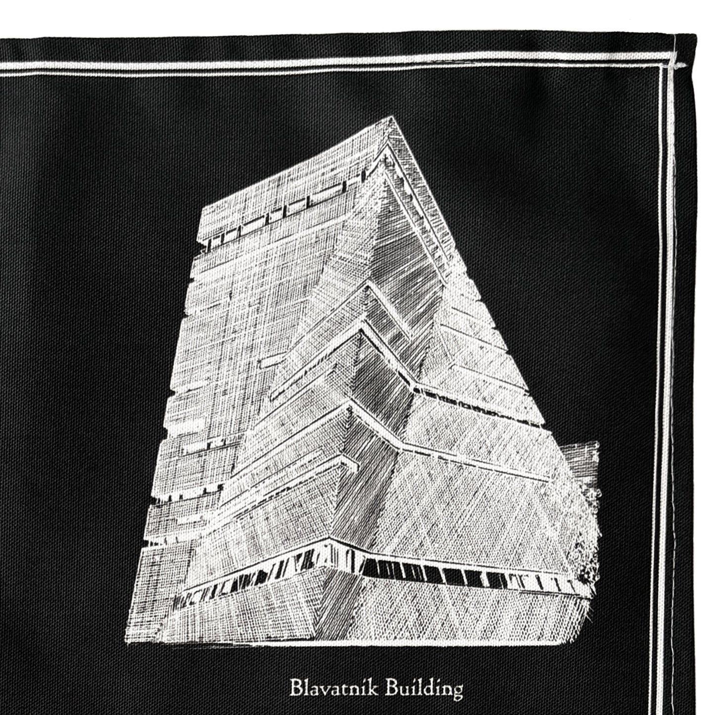 Tate Modern Tea Towel - White on Black