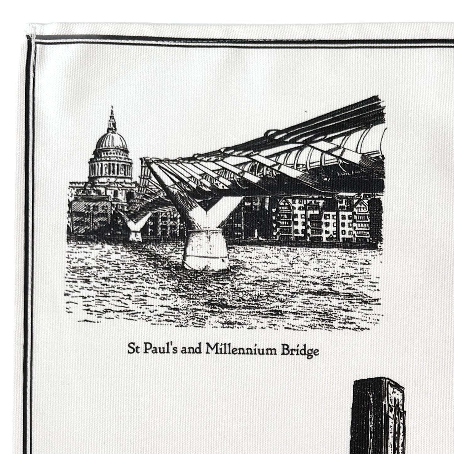 Tate Modern Tea Towel - Black on White