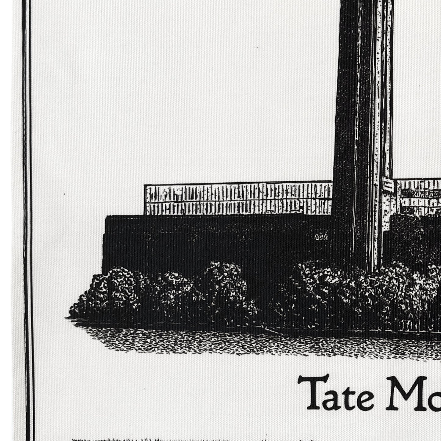 Tate Modern Tea Towel - Black on White