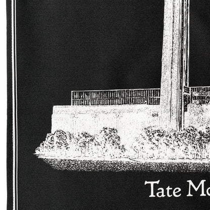 Tate Modern Tea Towel - White on Black