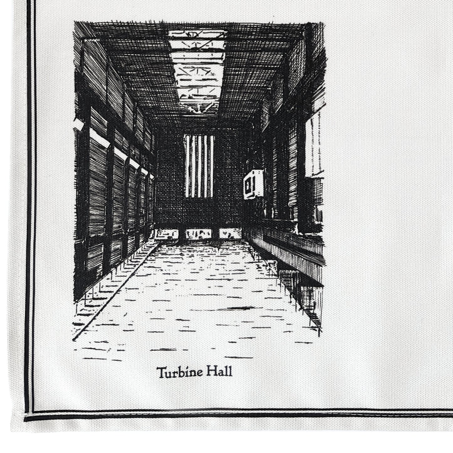 Tate Modern Tea Towel - Black on White