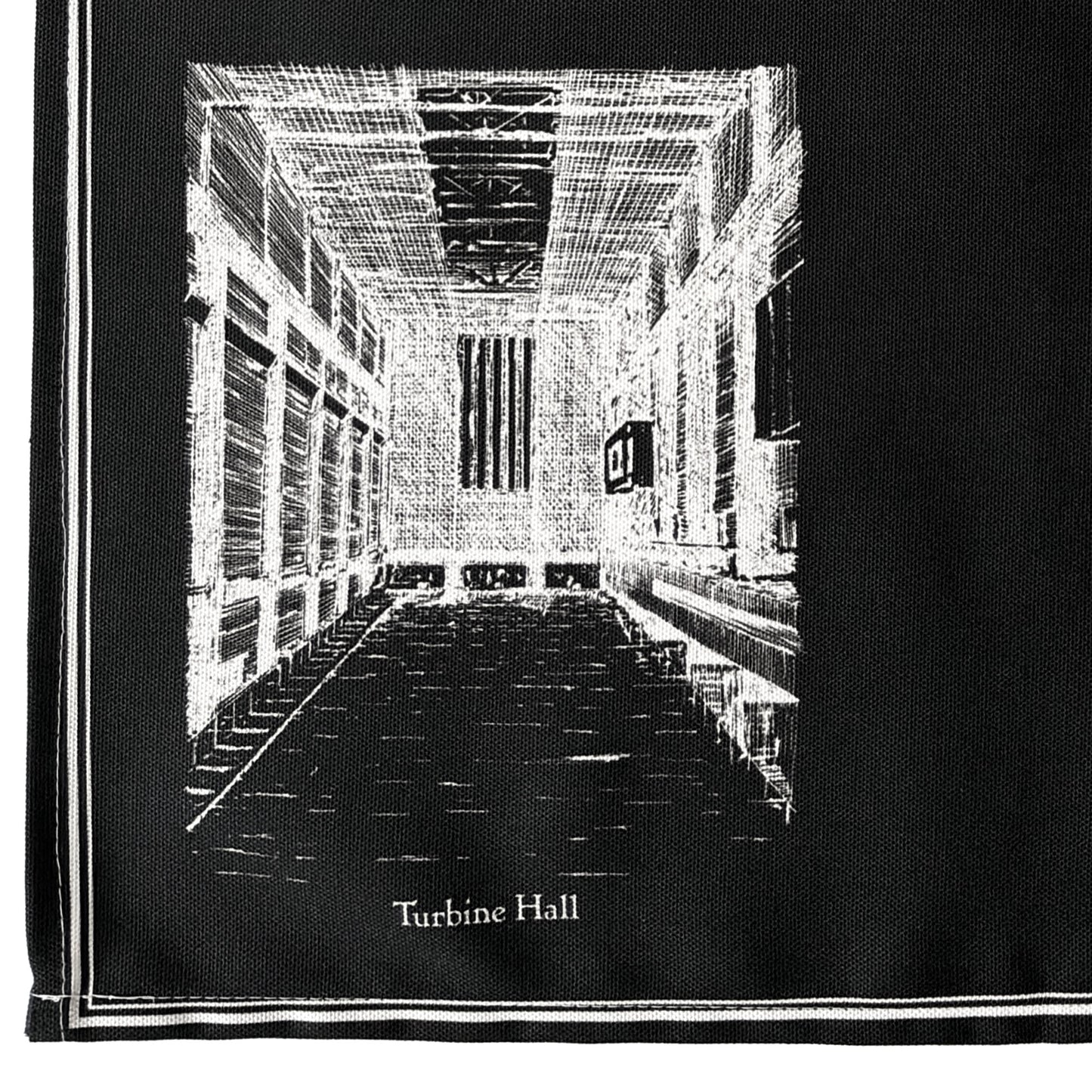 Tate Modern Tea Towel - White on Black